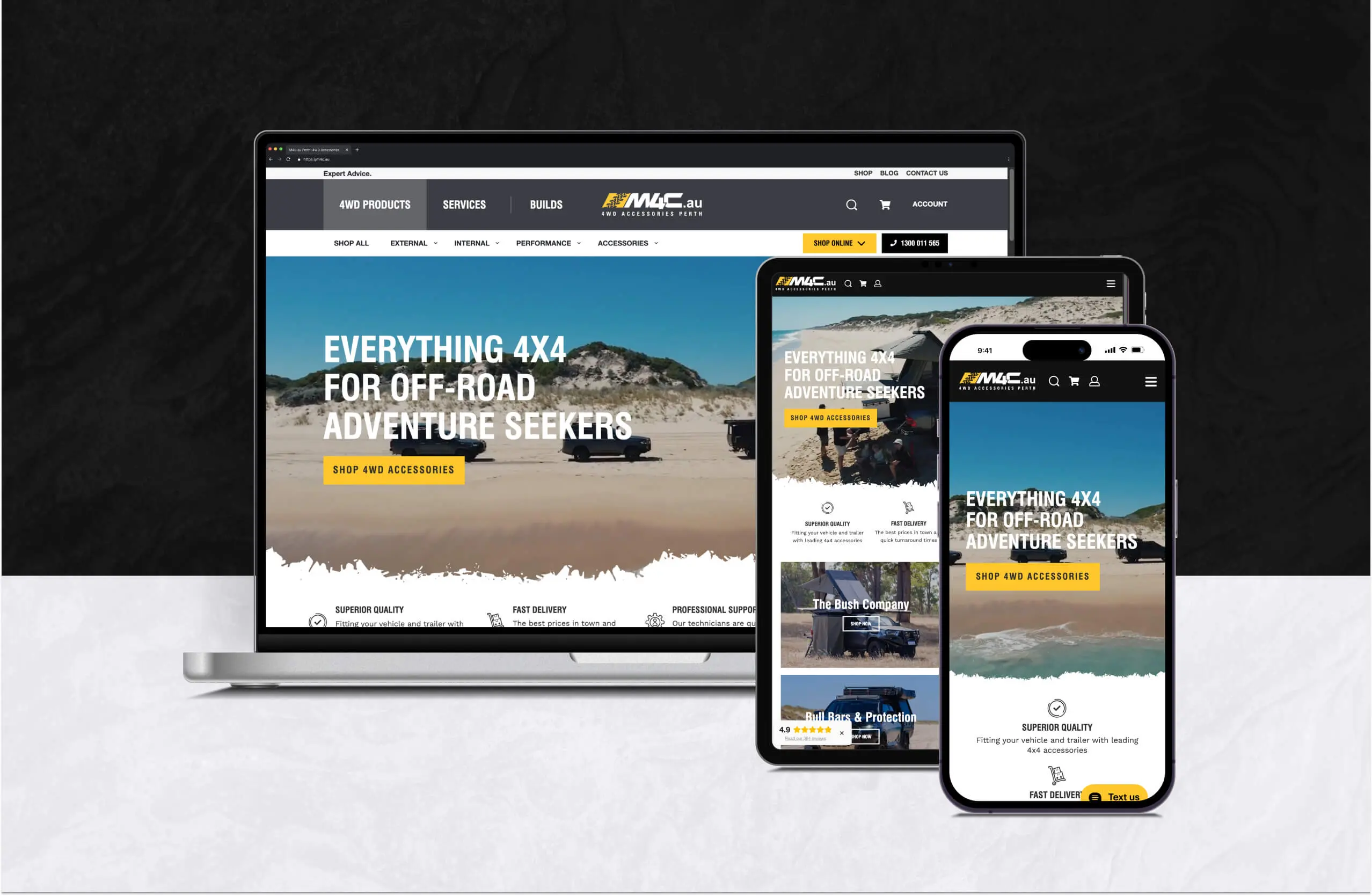 Website we built for M4C